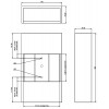 PELLA 2x50W GU10 Nástěnné svítidlo, základna kov, materiál sádra, povrch bílá, pro žárovku 2x50W, GU10, 230V, IP20, tř.1, rozměry 325x190x80mm, svítí nahoru/dolů náhled 7