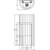 COVEL 2x50W GU10 Nástěnné svítidlo, základna kov, materiál sádra, povrch bílá, imitace vroubkování, pro žárovku 2x50W, GU10, 230V, IP20, tř.1, rozměry 89x133x220mm, svítí nahoru/dolů náhled 6