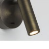 BRIANIT LED 3W KRUH Nástěnné svítidlo, nastav směr svícení, kruhová základna kov, povrch černá, LED 3W, teplá 2700K, 95lm, Ra80, 230V, IP20, tř.1, rozměry d=80mm, 155x110mm, vč. vypínače, vč. trafa náhled 3
