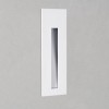 CORI OBDÉLNÍKOVÁ LED 1W IP65 Vestavné svítidlo do stěny, těleso kov, povrch bílá, kapsa bílá, LED 1W, teplá 3000K, 27lm, Ra80, 350mA, do koupelny IP65, tř.3, 133x48x78mm, vč. montážního boxu, svítí dolů náhled 4