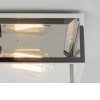 FANGIT 60W E27 Přisazené stropní venkovní svítidlo, základna kov, povrch černá, kryt sklo čiré s rámem, pro žárovku 60W, E27, 230V, IP23, tř.1, rozměry 109x205mm náhled 5