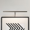 DINIT LED 10,2W OBLOUK Nástěnné svítidlo, pro osvětlení obrazů, nastavitelný sklon svícení, materiál kov, povrch nikl mat, LED 10,2W, teplá 2700K, Ra80, 12V, IP20, tř.3, rozměry 185x600mm, BEZ trafa náhled 4