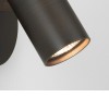 DIOPTAS W Nástěnné bodové svítidlo, nastavitelný směr svícení, materiál kov, povrch bronzová, pro LED 6W, GU10 ES50, 230V, IP20, tř.1, rozměry 90x130mm, vč. vypínače náhled 4