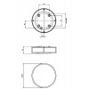 AGULARIT 300-400 42W E27 IP44 Stropní svítidlo, materiál rámu kov, povrch chrom lesk, difuzor sklo opál, pro žárovku 42W, E27, 230V, do koupelny IP44, tř.2, rozměry h=100mm, d=400mm náhled 6