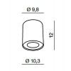 STOCKTON A Stropní přisazené bodové svítidlo, materiál hliník a chrom, povrch bílá, pro žárovku 1x50W, GU10, 230V, IP20, tř.1, rozměry d=103mm, h=120mm. náhled 4