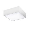 TOREN S Stropní, přisazené, čtvercové svítidlo, základna hliník, povrch černá, difuzor akryl plast opál, LED 50W, 4400lm, neutrální 4000K, 230V, IP20, tř.1, rozměry 400x400x55mm náhled 2