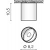 RUNCORN Stropní přisazené bodové svítidlo, nastavitelný směr svícení, těleso hliník, povrch bílá, LED 10W, 810lm, teplá 3000K, vyzař. úhel 21°, 230V,, IP20, rozměry d=82mm, h=105mm. náhled 3