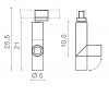 ROBO 12W Bodové svítidlo do lišty, nastav směr svícení, materiál kov, povrch bílá, LED 12W, 950lm, teplá 3000K, vyzař. úhel 60°, 230V, Ra80, IP20, tř.1, rozměry d=50mm, h=210mm. náhled 3