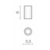 ADMODUM 1x50W, IP54 Stropní přisazené bodové svítidlo, těleso kov, povrch bílá, pro žárovku 1x50W, GU10, 230V, zvýš. krytí IP54, rozměry d=55mm, h=90mm. náhled 5