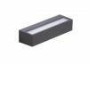 AGOT 16W, IP54 Nástěnné venkovní svítidlo, materiál kov, povrch černá, dif plast opál, LED 16W, 1300lm, teplá 3000K, IP54, rozměry 223x47x70mm, svítí nahoru/dolů. náhled 3