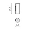 CENO R 2x50W, GU10 Nástěnné svítidlo, těleso kov, povrch bílá, pro žárovku 2x50W, GU10, 230V, IP20, rozměry d=65mm, h=155mm, svítí nahoru/dolů. náhled 4