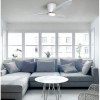 BILIE 38W CCT Stropní ventilátor s osvětlením, základna kov, povrch černá, difuzor plast opál, lopatky dřevo světlé, LED 18W, dálk. ovl. CCT teplá 3000K-5500K, 230V, IP20, tř.1, d=1060mm, h=220mm. náhled 6