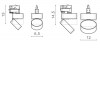 ARCEO TR 12W Svítidlo do lišty, výklopné, materiál kov, povrch bílá, dif plast opál, LED 12W, 1050lm, neutrální 4000K, vyzař. úhel 120°, 230V, IP20, tř.1, rozměry d=85mm, h=130mm. náhled 4