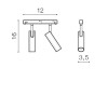 ASUS TR 2x7W Bodové svítidlo do magnetického systému, nastavitelný směr svícení, materiál kov, povrch bílá, LED 2x7W, 1200lm, neutrální 4000K, vyzař. úhel 30°, 48V, IP20, rozměry d=35mm, 160x120mm. náhled 3