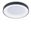 BANIO PL 50W, CCT Stropní, přisazené svítidlo, těleso hliník, povrch broušená kávová, dif  plast opál, LED 50W, 3100lm, dálk. ovl. CCT nast. teplota teplá 3000K - 6000K, stmív, 230V, IP20, rozměry d=600mm, h=90mm. náhled 2