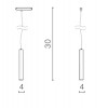 BLADUM HL TR 10W, CCT-BT Závěsné svítidlo do magnet syst, kov, černá, LED 10W, 1046lm, smart TUYA Bluetooth stmívatelné, CCT nastav. teplota teplá 3000K-denní 6000K vyzař. úh 24°, 230V, IP20, rozměry d=40mm, záv kabel l=300mm náhled 2