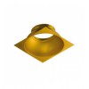 BOKO R Rámeček čtvercový pro svítidlo, materiál hliník, barva zlatá, d=90mm, h=40mm, základna SAMOSTATNĚ