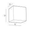 CUBE 1x40W, G9 Nástěnné svítidlo, difuzor sklo opál, pro žárovku 1x40W, G9, 230V, IP20, rozměry: d=130mm. l=120mm náhled 2