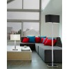 MARTIS-1x60W, E27 Stolní lampa, základna kov, povrch chrom, stínítko barva bílá, pro žárovku 1x60W, E27, 230V, IP20, rozměry: d=320mm, h=1160mm, l=180mm, vč. stojanu l=500mm náhled 5