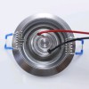 BULK LED 1W VÝPRODEJ Stropní, vestavné, bodové svítidlo výklopné +-20°, těleso hliník, LED 1W, modrá, 230V, d=68mm, h=25mm, trafo na kabelu náhled 4