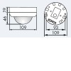 CPO-BA senzor POHYBU PRO VELKÉ PLOCHY Detektor pohybu s velkým pokrytím plochy 60m2, 2,3kW, 15s-30min, 10-2000Lx, 230V, IP44, d=106, h=69mm náhled 4