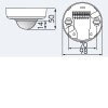 DP-1Z-S 360°, Office 1-10V Stropní senzor přítomnosti, záběr 360°, d=10m při v=2,6m, čas 15s-30min, 10-2000Lx, stmívání 1-10V, 230V, 2,3kW,  IP20, d=98mm, h=50mm náhled 2