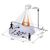 CPO W1 Detektor pohybu černý, záběr 130° dosah max 20m, čas 15s-16min, soumrak 2-2500Lx, 230V, 3kW, IP54, 121x71x85mm, impulzní zap/vyp, možnost IRDO náhled 3