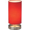 BALIS stolní Stolní lampa, základna kov, povrch chrom mat, stínítko textil, šedá, pro žárovku 1x40W, E14, 230V, IP20, d=120mm, h=255mm, vypínač na kabelu náhled 2