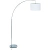 BALIS stojací Stojací lampa s vyloženým ramenem, základna kov, povrch chrom mat, stínít textil, bílá, sklo opál mat 1x60W, E27, A60, 230V, IP20, stínidlo d=400mm, h=330mm, těleso h=1760mm, ram 950mm náhled 2