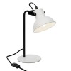 CONI 1X25W E14 STOLNÍ Stolní lampa, těleso kov, povrch bílá, rameno kov, povrch černá, nastavitelný sklon klobouku, pro žárovku 1x25W, E14, 230V, IP20, tř.2, rozměry 335x150x290mm, vč vypínače na kabelu náhled 1