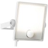 ONILIO LED 30W IP65 PIR VÝPRODEJ Venkovní reflektor plochý, těleso kov bílá, dif plast opál, senzor PIR, dosah 8m, čas 50s, úhel záběru 120°, nastav směr svícení, LED 30W, neutrální 4000K, 2400lm, 230V, IP65, tř. náhled 7