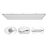 ANCORO K LED 45W 60x60 Stropní, podhledové, přisazené, závěsné svítidlo, těleso hliník, difuzor plast opál mat, LED 45W, 3800lm, neutrální 4000K, Ra80, IP20, 595x595x12mm + trafo 30x40x150mm na kabelu náhled 6