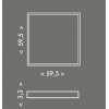 JAMESO 17W Stropní, podhledové, svítidlo, těleso hliník, bílá, difuzor plast, LED panel 17W, 3000lm, neutrální 4000K, vyzař.úhel 140°, Ra80, 230V, IP20, tř.2, rozměry 595x595x33mm. náhled 4