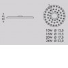 MOD A, 24W LED modul pro náhradu žárovek ve svítidlech, základna plast, bílá, LED 24W, 2140lm, neutrální 4000K, Ra80, 230V, IP20, symbol "F", rozměry d=230mm, h=23mm, montáž na magnet náhled 5