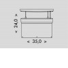 Etiketa nouzového svítidla, šipka dolů Etiketa nouzového svítidla, směr šipky dolů, těleso plast, barva zelená, rozměry 325x160mm. náhled 2