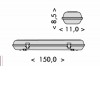 DEJV 60W Stropní průmyslové prachotěsné svítidlo, těleso ABS, povrch šedostříbrná, difuzor plast PC, LED 60W, neutrální 4100K, 5100lm, Ra80, 230V, IP65, tř.1, rozměry 1500x85x110mm. náhled 3