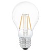 LM_LED_E27 VÝPRODEJ Světelný zdroj žárovka hrušková, sklo čiré, LED 6W, E27, A60, teplá 2700K, 806lm, Ra80, stmívatelná STEP vyp/zap vypínačem 100% 50%, 10%, 230V, stř život 15.000h, 15.000x zap/vyp, d=60m náhled 1