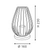 NEWTOWN Stolní lampa, těleso kov, povrch černá, pro žárovku 1x60W, E27 A60, 230V, IP20, tř.2, rozměry d=160mm, h=230mm, s vypínačem náhled 2