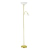 UP 2 VÝPRODEJ Stojací lampa, základna kov, povrch nikl mat, difuzor plast, sklo, opál, pro žárovku 1x60W/E27, A60, 1x25W/E14, 230V, IP20, tř.2, d=275mm, h=1765mm, vč. 2x vypínače náhled 2
