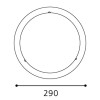 PLANET 1 Stropní svítidlo, nikl matný, lakované sklo bílé, čiré, 1x60W, E27, A60, 230V, IP20, d=290mm náhled 6