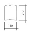 GRAFIK Nástěnné svítidlo, stříbrná, saténové sklo, 1x60W, E27, A60, 230V, IP20, 210x180x95mm náhled 7