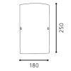 TROY 3 VÝPRODEJ Nástěnné svítidlo, základna kov, povrch nikl mat, difuzor sklo opál mat, pro žárovku 1x60W, E14, 230V, IP20, l=180mm, h=250mm náhled 3
