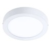 FUEVA-Z CONNECT-Z Stropní svítidlo, kov bílá, difuzor plast, LED 17W, 2100lm, dálk ovl, nebo smart telefon Bluetooth, stmív, nast teplota CCT teplá 3000K-denní 6400K, Ra80, 230V IP44, d=210mm, h=28mm náhled 1