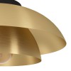 CENCIARA Stropní svítidlo, těleso kov, povrch zlatá, stínítko zlatá, pro žárovku 1x40W, E27, 230V, IP20, tř.2, rozměry d=400mm, h=180mm náhled 2