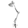 FIRMO Stolní lampa, těleso kov, povrch šedostříbrná, pro žárovku 1x40W, E27, A60, 230V, IP20, dvě ramena celkem l=955mm, s vypínačem. náhled 3