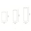 GEO VÝPRODEJ Stolní lampa, difuzor sklo opál mat, pro žárovku 1x60W, E14, 230V, IP20, tř.2, d=100, h=200mm, vypínač na kabelu náhled 3