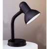 PITTY BASIC Stolní lampa, těleso kov, flexibilní nastavitelné rameno plast, barva černá, pro žárovku 1x60W, E27, A60, 230V, IP20, h=300mm, základna =125mm, s vypínačem náhled 1