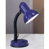 PITTY BASIC Stolní lampa, těleso kov, flexibilní nastavitelné rameno plast, barva modrá, pro žárovku 1x60W, E27, A60, 230V, IP20, h=300mm, základna =125mm, s vypínačem. náhled 5