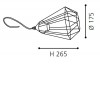 TARBES Stolní lampa, základna plast, barva černá, drátěná kostra, barva černá, pro žárovku 1x60W, E27, A60, 230V, IP20, zař.tř.2, d=175mm, h=265mm, vypínač na kabelu náhled 3