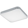 MANILVA 1 VÝPRODEJ Stropní svítidlo, základna kov, povrch chrom, difuzor plast opál, LED 16W, teplá 3000K, 1500lm, 230V, do koupelny IP44, tř.1, rozměry 290x290x70mm náhled 1
